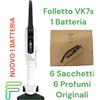 Vorwerk Folletto FOLLETTO VK7S SENZA FILO + 1 BATTERIA SPAZZOLA HD7S 3 ANNI GARANZIA 6 SACCHETTI