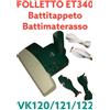Vorwerk Folletto BATTITAPPETO ORIGINALE FOLLETTO ET340 VK 120 Vk121 Vk122 NUOVO SPAZZ. MATERASSI