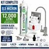 WHT Kit Filtro Acqua WHT Refiner AG 0,5 Micron Made in Italy Compatibile Everpure