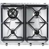 SMEG SRV564GH3 PIANO COTTURA DA INCASSO 60 CM 4 FUOCHI A GAS INOX