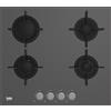 BEKO HILG 64222 SZG PIANO COTTURA 60CM 4 FUOCHI A GAS IN VETRO GRIGIO