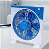 CECARO GROUP Ventilatore Box Fan 45W con Timer 3 Velocità 5 Pale 30cm Blu da Terra/Tavolo