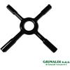 RIDUZIONE PICCOLA A CROCE SMALTATA NERA PER PIANO COTTURA DIAMETRO 130 mm