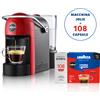 Lavazza Macchina Caffè Lavazza A Modo Mio Jolie ROSSA NUOVA + 108 Capsule Crema e Gusto