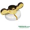 SMEG MANOPOLA REGOLAZIONE GAS BIANCA ORO PER CUCINA PIANO COTTURA SMEG 694971069