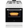 ELECTROLUX LKK620010W CUCINA 60X60 4 FUOCHI A GAS FORNO ELETTR. CLASSE A BIANCA