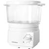 DICTROLUX Vaporiera Elettrica Cuociriso 2 in 1 Litri 3.8 650W Timer 60 min Cottura Vapore