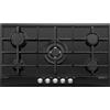 GLEM GAS GT955BK PIANO COTTURA DA INCASSO 90CM 5 FUOCHI COLORE NERO