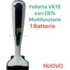 VORWERK FOLLETTO VK7S NUOVO SENZA FILO MULTIFUNZIONE EB7s SPAZZOLA 1 BATTERIA
