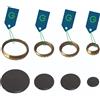 Samet Nardi KIT PIATTELLI E ANELLI SPARTIFIAMMA PER PIANO COTTURA 4 FUOCHI SAMET NARDI