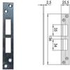 CISA CONTROPIASTRA PER SERRATURE INFILARE PROFILATI IN FERRO 06232 01- - mm.156x25...