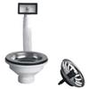 BricoGo Piletta Moplen con Tappo Scattino Basket e Troppo Pieno 11 2 per Lavelli
