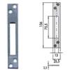CISA CONTROPIASTRA PER SERRATURE INFILARE PROFILATI IN FERRO 06232 00- - mm.156x25...