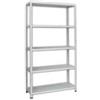 PROMETAL Scaffali in Kit 5 Ripiani Grigio Angolari Interi 5 Ripiani 100 CMX40X200H