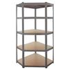 ALTE SCAFFALE ANGOLARE IN KIT 5 RIPIANI IN LEGNO 5 ripiani cm.40x70x40x90x90x180h...