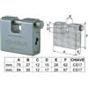 CISA LUCCHETTO CORAZZATO A UNA BOCCA 28550 mm.75 (art.28550750) CISA