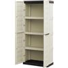 Art Plast Armadio mobile in resina Spazio con 4 ripiani multiuso interno esterno 70x40x165