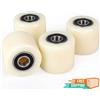 SWAWIS Ruote Transpallet Nylon 80x70mm Asse 20mm Cuscinetti 4 Pezzi