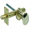 BricoGo Catenaccio a Cremagliera da Infilare in Ottone Lucido Ø 17 mm MMX80