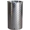 BELVIVERE CONTENITORE ENOLOGICO FONDO A PENTOLA INOX AISI 304 SALDATO- - lt.100 ø mm.4...