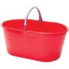 STEFANPLAST CESTA OVALE PER RACCOLTA MANICO METALLO LT.25- - capacitÃE lt.25, cm.57x37x25...