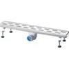 Vicario Canalina di Scarico Griglia Doccia Onda con Sifone in Acciaio Inox 60 cm