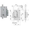 CISA Serratura Triplice Applicare con Scrocco Cil. Europeo Blindate 56515 64 mm