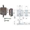 CISA Serratura Triplice Applicare C Scrocco Doppia Mappa 57167 (ex Cod 312011