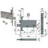 CISA Serratura Triplice da Infilare per Fasce Doppia Mappa 82 mm H 57318 70 mm