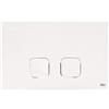 OLI Placca plain dual bianca doppio scarico 070826 Oli