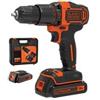 BLACK+DECKER Trapano Avvitatore con 2 Batt. Lito 18 V con Percussione (BDCHD18KBQW) 2