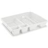 TONTARELLI spa Scolapiatti da Lavello con Vassoio Grande Bianco 47 x 38 x 8,5 cm