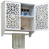cecaro group Pensile bagno bianco sospeso in legno mdf 44 x 22x h45 cm