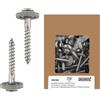 HELPMATE - Viti da tetto autoperforanti 4,5x25 mm in acciaio inox A2-150 viti te