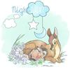 Komar Disney WB012-40 x 50 cm, motivo: Bambi Good Night