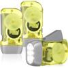 HANABASS Torcia a manovella a LED, 3 pezzi, compatta e robusta, per emergenze, c