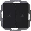Kopp 651550080 - Interruttore per tapparelle Paris, da incasso, colore: Nero opa