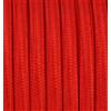 Beschle Cavo in tessuto a 3 fili, 6 metri, 3 x 0,75, 3 G0,75, rosso