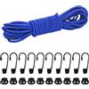 suruikei Corda di gomma da 6 mm, 10 m, blu scuro, corda elastica in gomma, corda