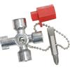 KS Tools 130.1010 Chiave per Quadri Elettrici ad Armadio Piccola, 42 mm