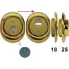 Disec DEFENDER MAGNETICO MAG MONOLITO ANTIACIDO MRM29B OTTONATO LUCIDO mm.68x88x25...