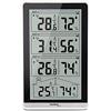 techno line Technoline WS 7060 Stazione Meteo, Bianco/Nero, 8.2 x 4.1 x 13.4 cm