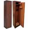 QUALITY ARMADIO PORTAFUCILI IN ACCIAIO EFFETTO LEGNO CON TESORETTO mm.250x200x1450h....