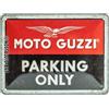 Nostalgic-Art Retro Blechschild, Targhe Vintage, Moto Guzzi - Parking Only - Ide