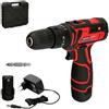 DICTROLUX Trapano avvitatore da 12 V. Con 2 velocità e percussore Batteria 1.300 mAh