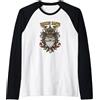 Shogun Santa Christmas Holiday Japanese Japan Samurai Shogun Santa Maglia con Maniche Raglan