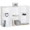 Relaxdays Scaffale Componibile, 6 Scomparti, Sistema a Incastro, Plastica, HxLxP