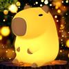 Capybara Luce Notturna per Bambini, Capybara Lampada Touch Control per Comodino,