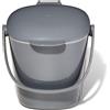 OXO Good Grips Contenitore per Compost, Facile da Pulire, Carbone/Grigio, 2.8 L