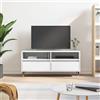 vidaXL Mobile Porta TV Bianco 100x34,5x44,5 cm in Legno Multistrato